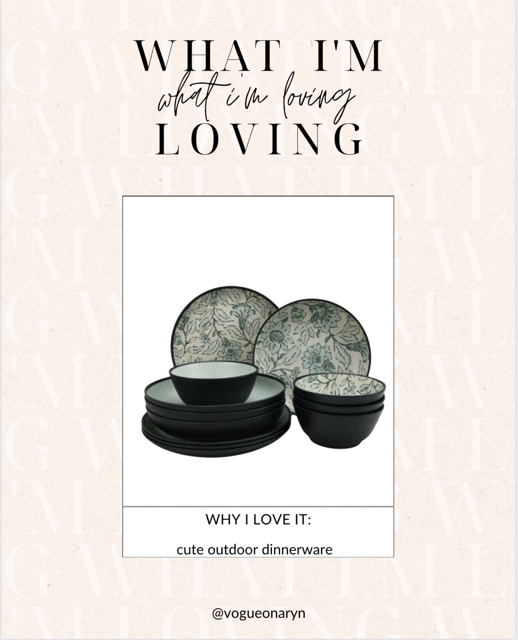 Dinnerware from Walmart , outdoor dining , outdoor plates 

#LTKhome #LTKSeasonal #LTKfindsunder50