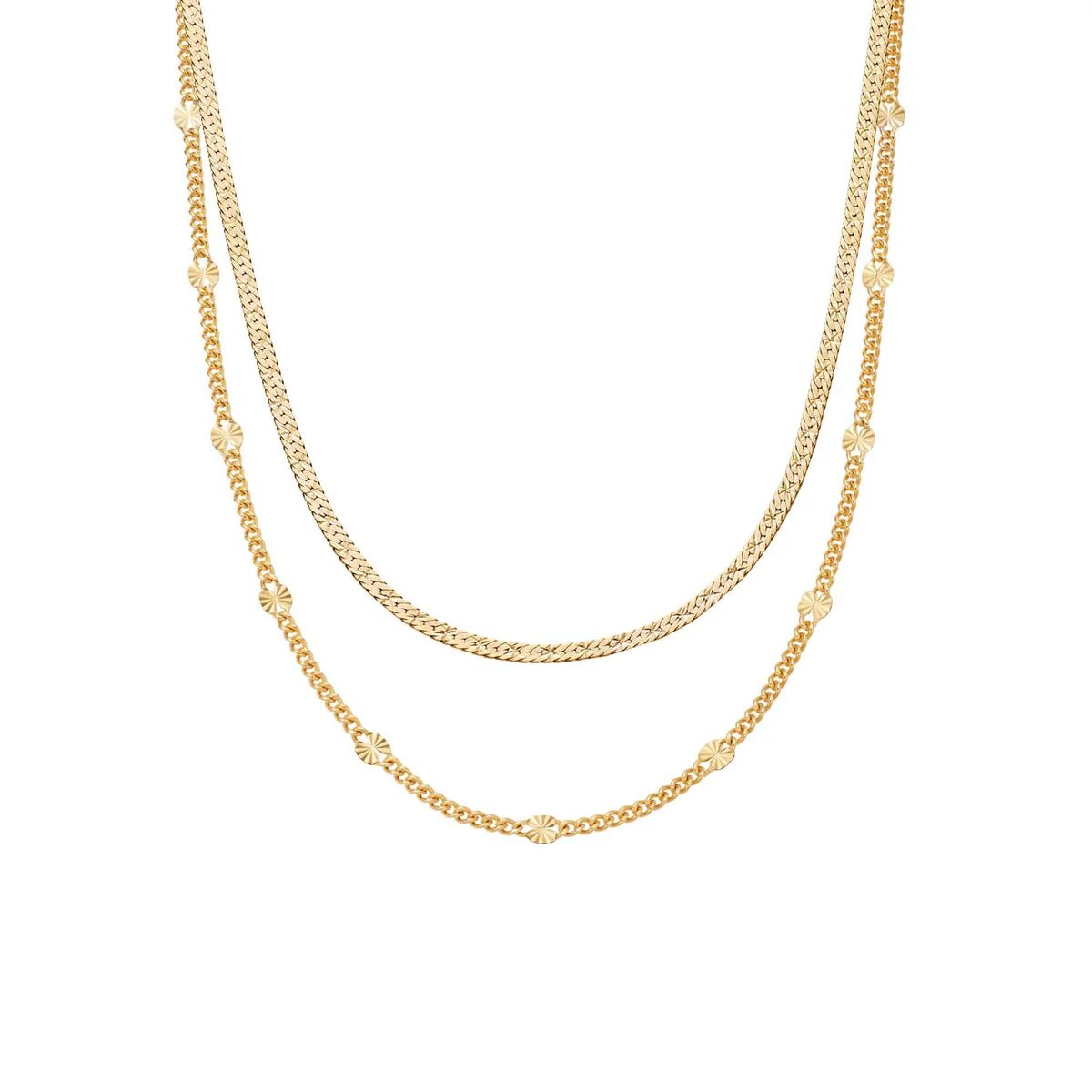'You Give Me Light' Layering Necklace Set 18ct Gold Plate | Daisy London Jewellery