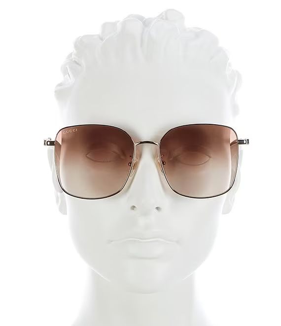 Women's Gg1146sk 58mm Rectangle Sunglasses | Dillard's