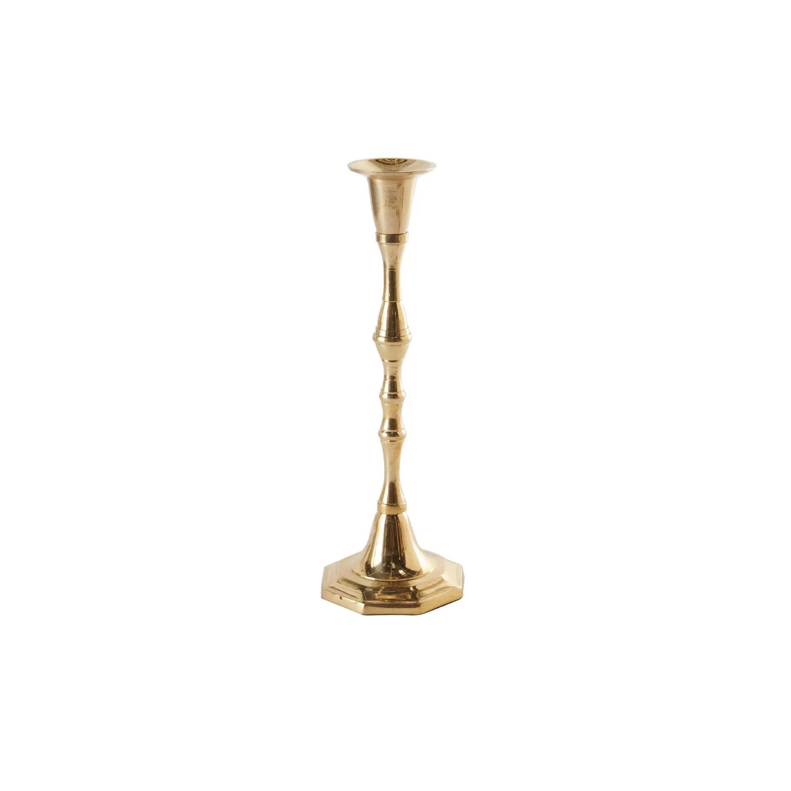9.25 inch Candlestick in Gold | Brooke and Lou