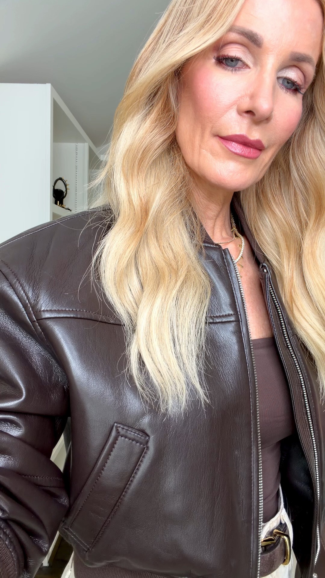 Fall Outfit of the Day 🤎

I’m loving this chic combination for fall! This cropped faux leather bomber jacket from Aritzia is so good. The fit is impeccable, and the chocolate brown shade is absolutely beautiful for the season.

I paired it with these fabulous high-waisted wide-leg jeans from Reformation. The fit is incredible, and the high waist + floor-skimming hemline will give you legs for days! 🙌🏼

Jacket: XS
Denim: 24

#LTKgrwm #LTKOver40 #LTKootd