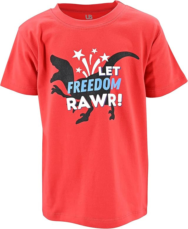 Unique Baby Unisex Kids Patriotic American 4th of July T Shirts | Amazon (US)