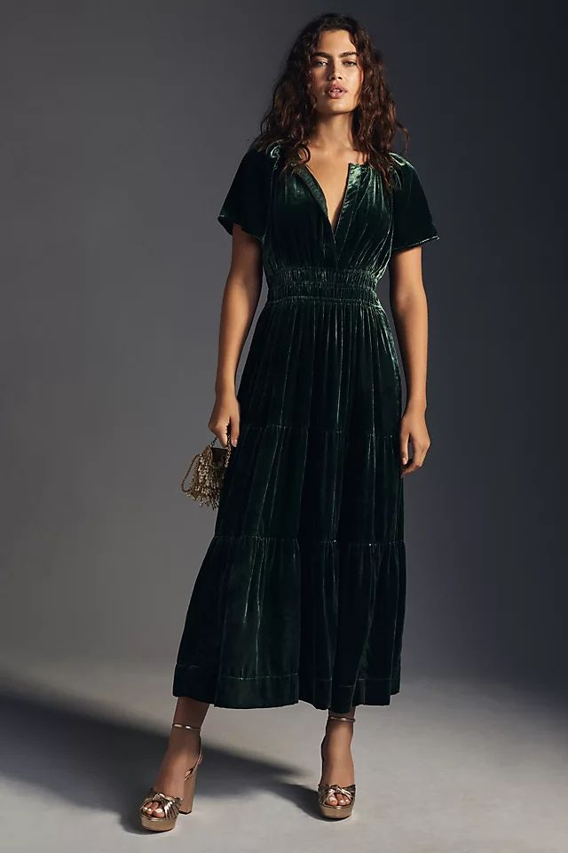 The Somerset Maxi Dress: Velvet Edition | Anthropologie (US)