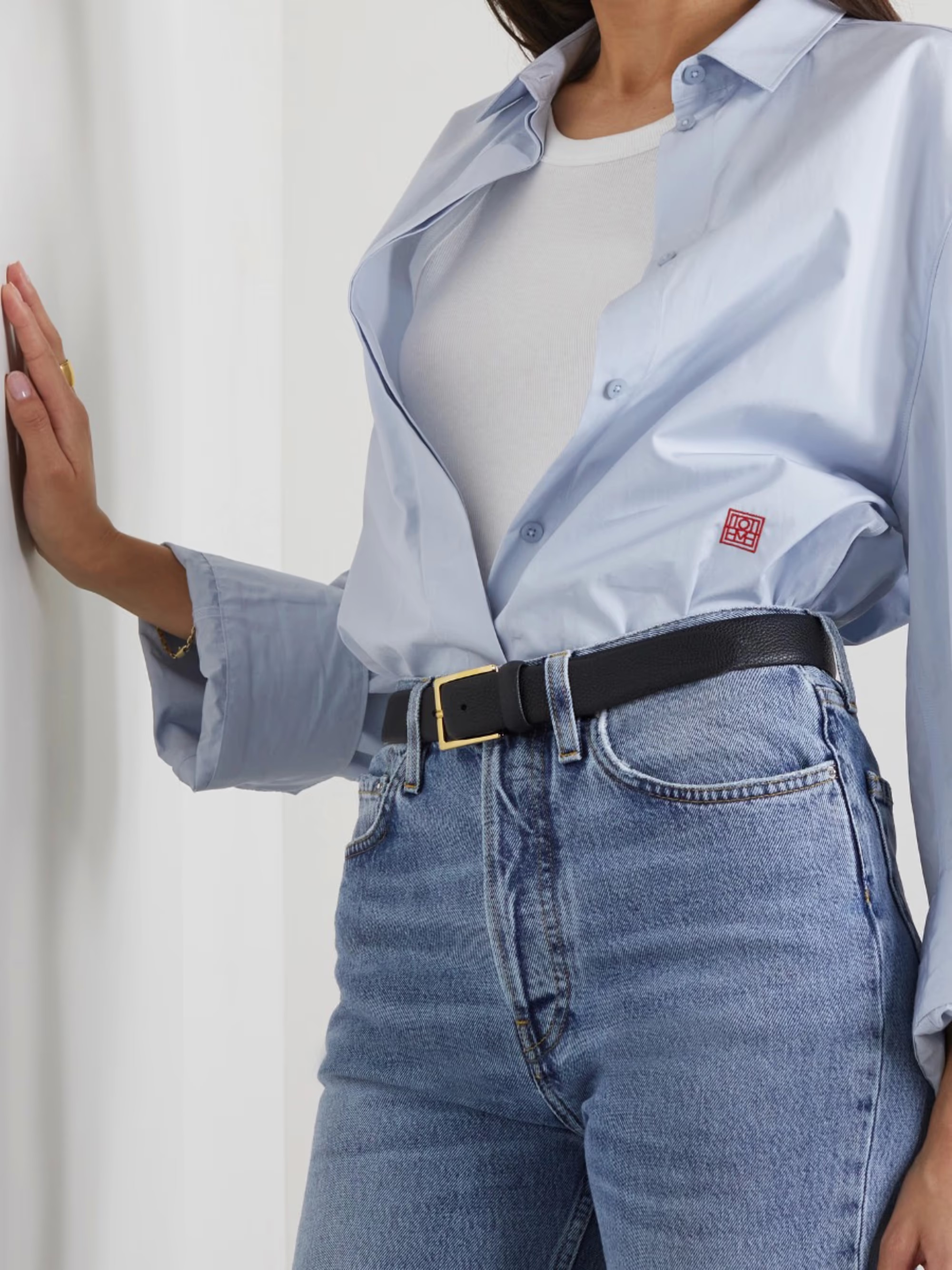 Textured-leather belt | NET-A-PORTER (US)