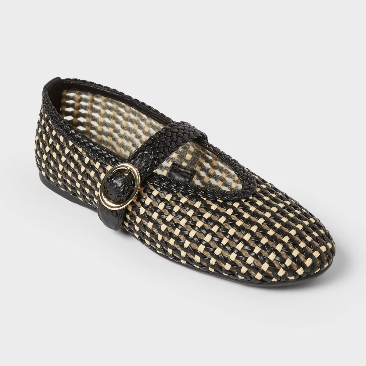 Women’s Noemi Flats with Memory Foam Insole - Universal Thread™ Black | Target