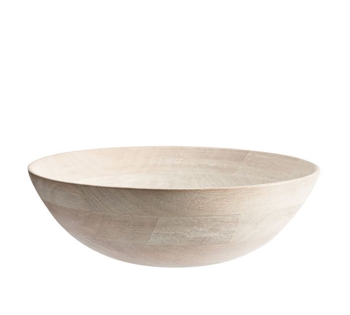 Chateau Acacia Wood Salad Bowls | Pottery Barn (US)