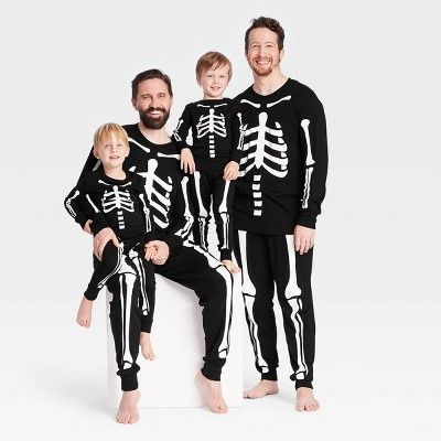 Halloween Skeleton Matching Family Pajama Collection - Black | Target