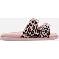 Mini Melissa Girls' Wide Print Slide Sandals - Blush Animal - UK 1 Kids | The Hut (UK)