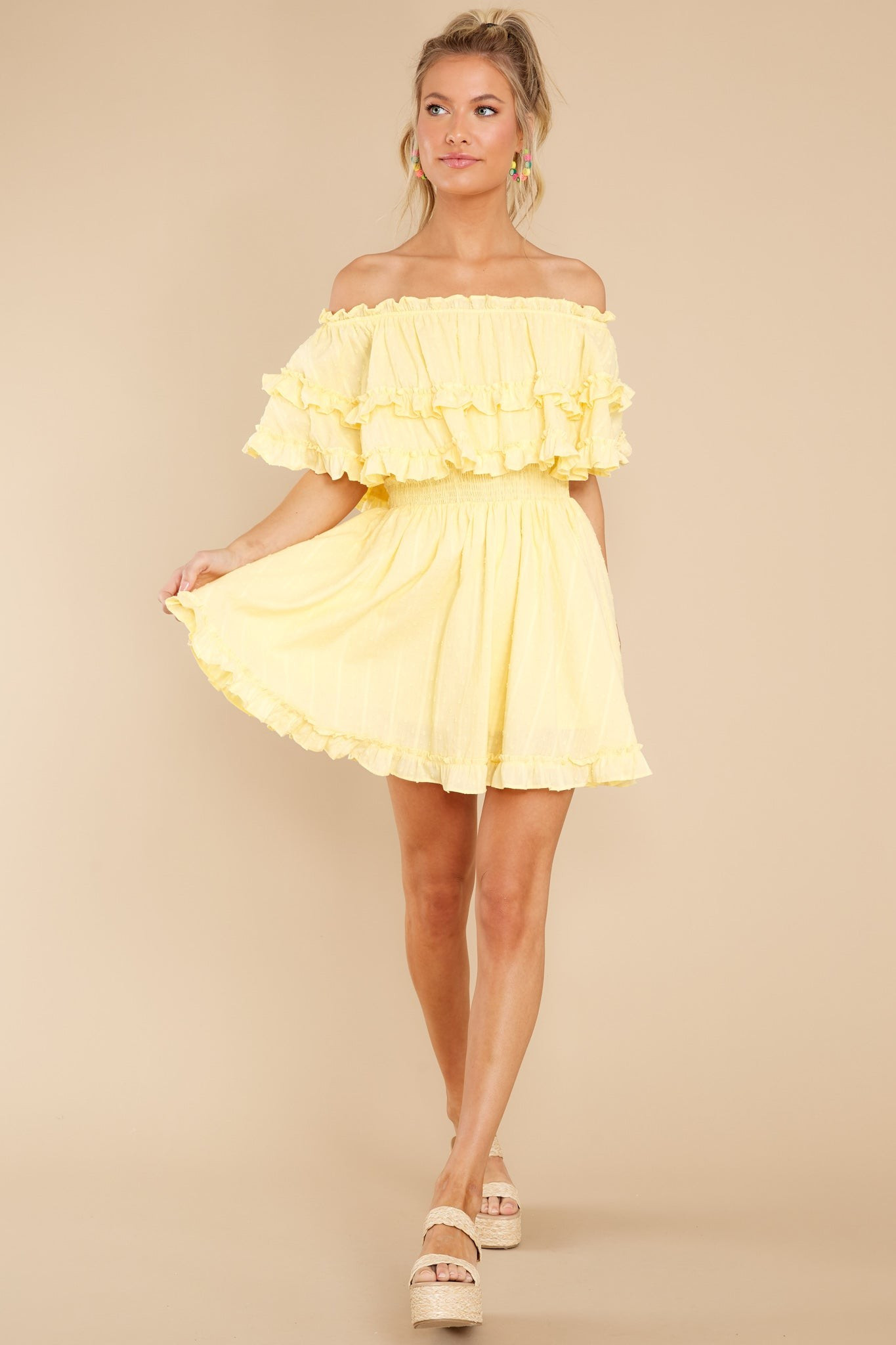 Undeniable Feelings Yellow Dress | Red Dress 