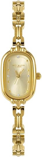 CARLIEN Women Vintage Petite Bracelet Gold Dainty Watch Small Oval Analog Quartz Watch Luxury Wat... | Amazon (US)