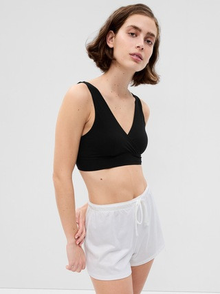 Maternity Organic Cotton Nursing Lounge Bralette | Gap (US)