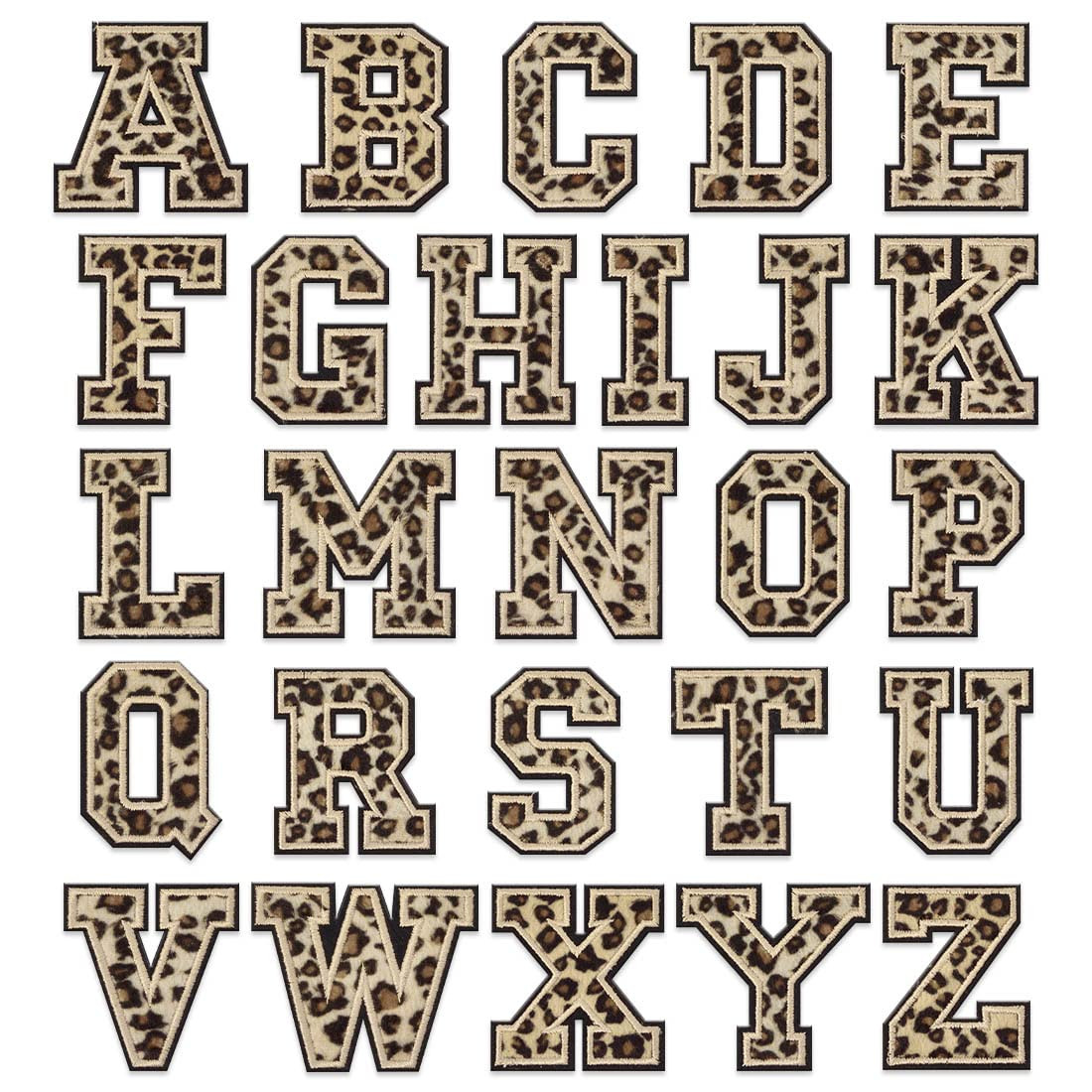 26 Pcs Chenille Iron on Letter Patches, Alphabet Patch Letters Embroidered for Clothes, Dress, Ha... | Amazon (US)