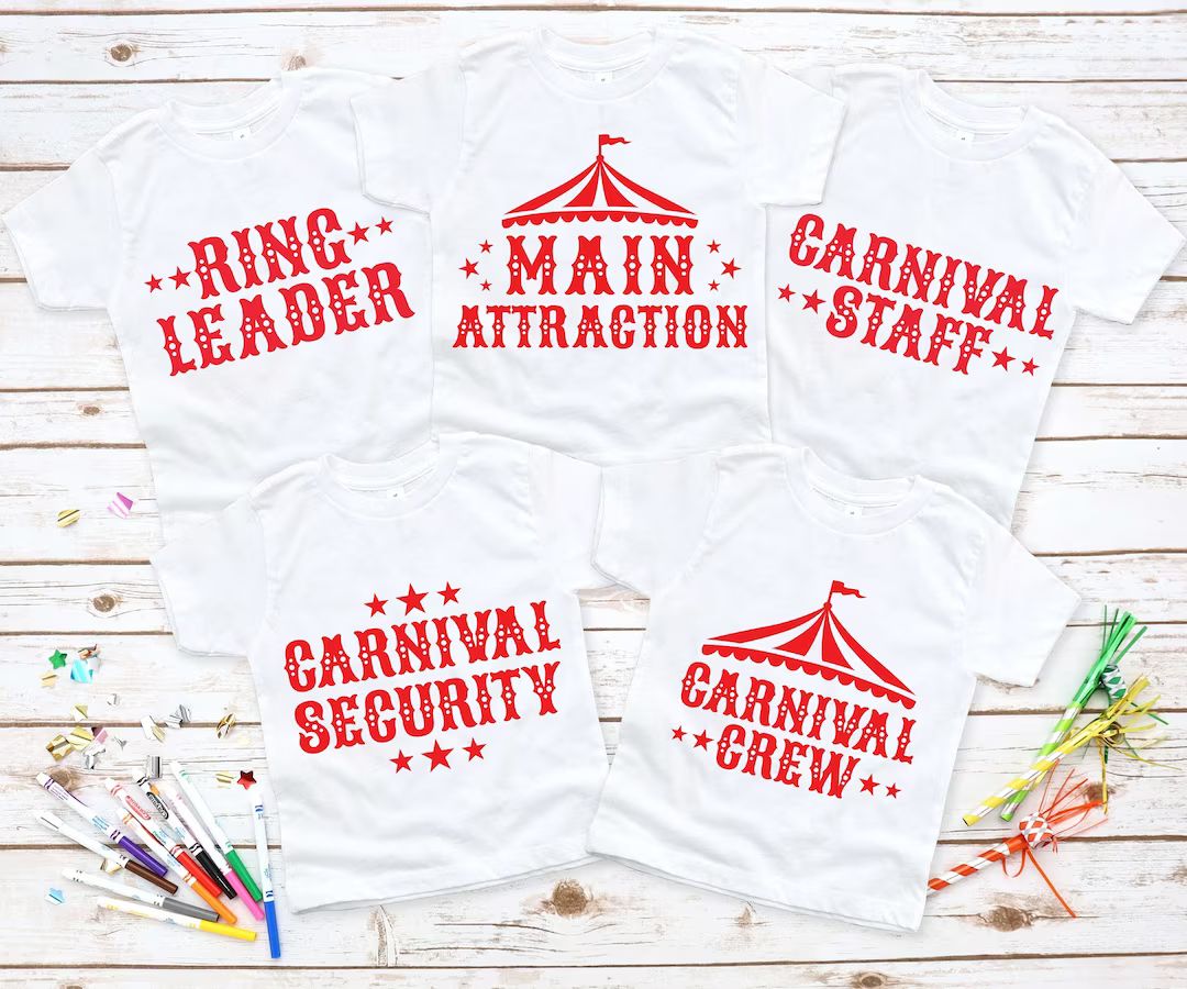 Carnival Staff Birthday Shirt, Ring Leader Birthday Shirt, Main Attraction Shirt, Birthday Crew, ... | Etsy (US)