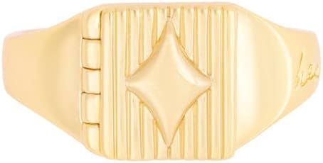 Wanderlust + Co Heart Full 14K Gold Locket Signet Ring - 14K Gold Plated Hypoallergenic Shower-sa... | Amazon (US)