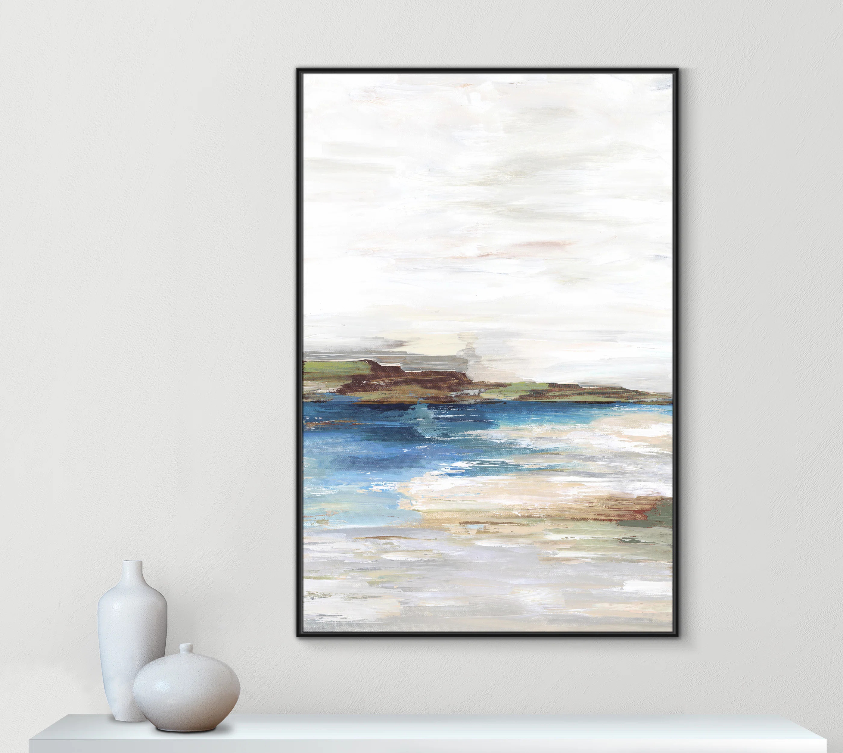Casa Fine Arts Distant Lands II Floater Frame Painting Print on Canvas | Wayfair | Wayfair North America