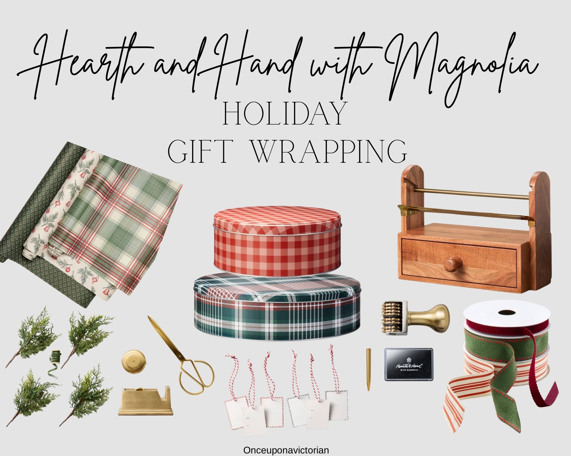 Start your holiday prep early and grab your gift wrapping supplies ahead of time. These Hearth and Hand with Magnolia ribbon, tags and wrapping paper are so cute and classic this year.

#LTKFamily #LTKSeasonal #LTKParties