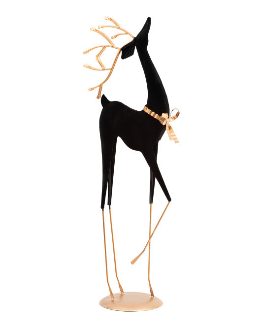 27in Flocked Metal Reindeer | Pillows & Decor | Marshalls | Marshalls