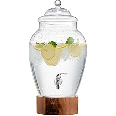 American Atelier Madera Beverage Dispenser Cold Drink Dispenser w/ 3-Gallon Capacity Glass Jug, L... | Amazon (US)