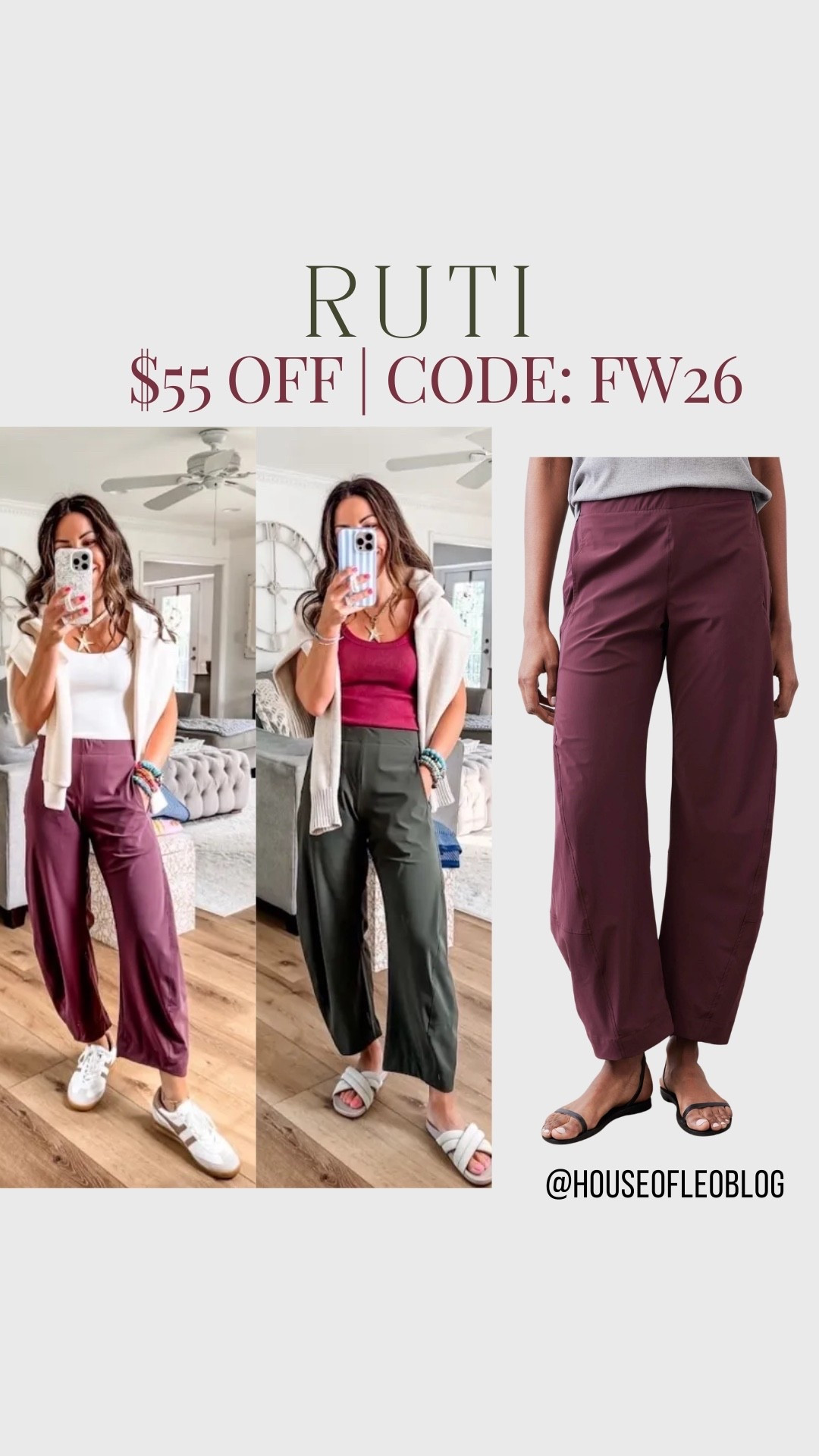 Code: FW26 for $55 off @Ruti. Trousers 2 petite

#LTKOver40 #LTKPetite #LTKSaleAlert