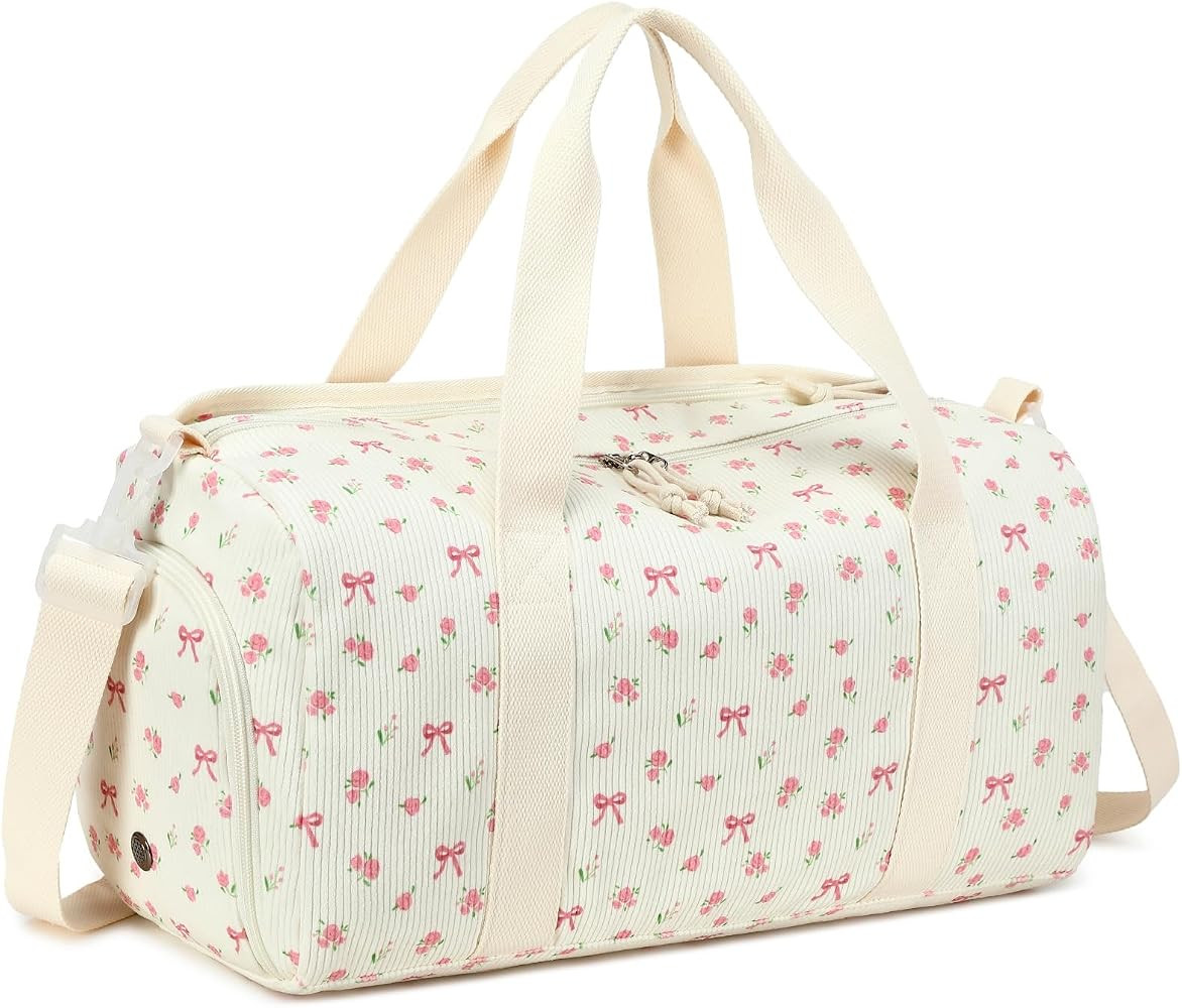 BLUBOON Duffle Bag Girls Kids Cute Gym Bag with Shoes Compartment & Wet Separation Waterproof Spo... | Amazon (US)