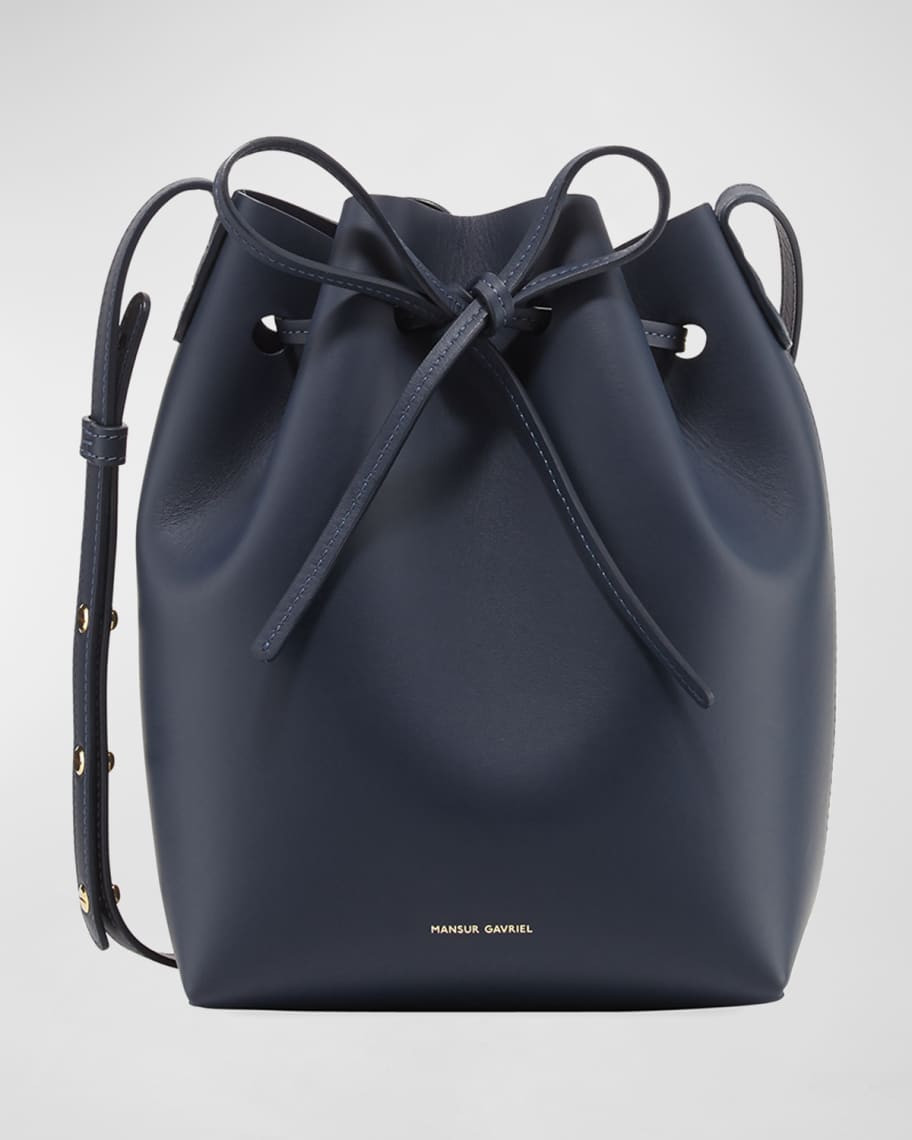 Mini Calf Leather Bucket Bag | Neiman Marcus