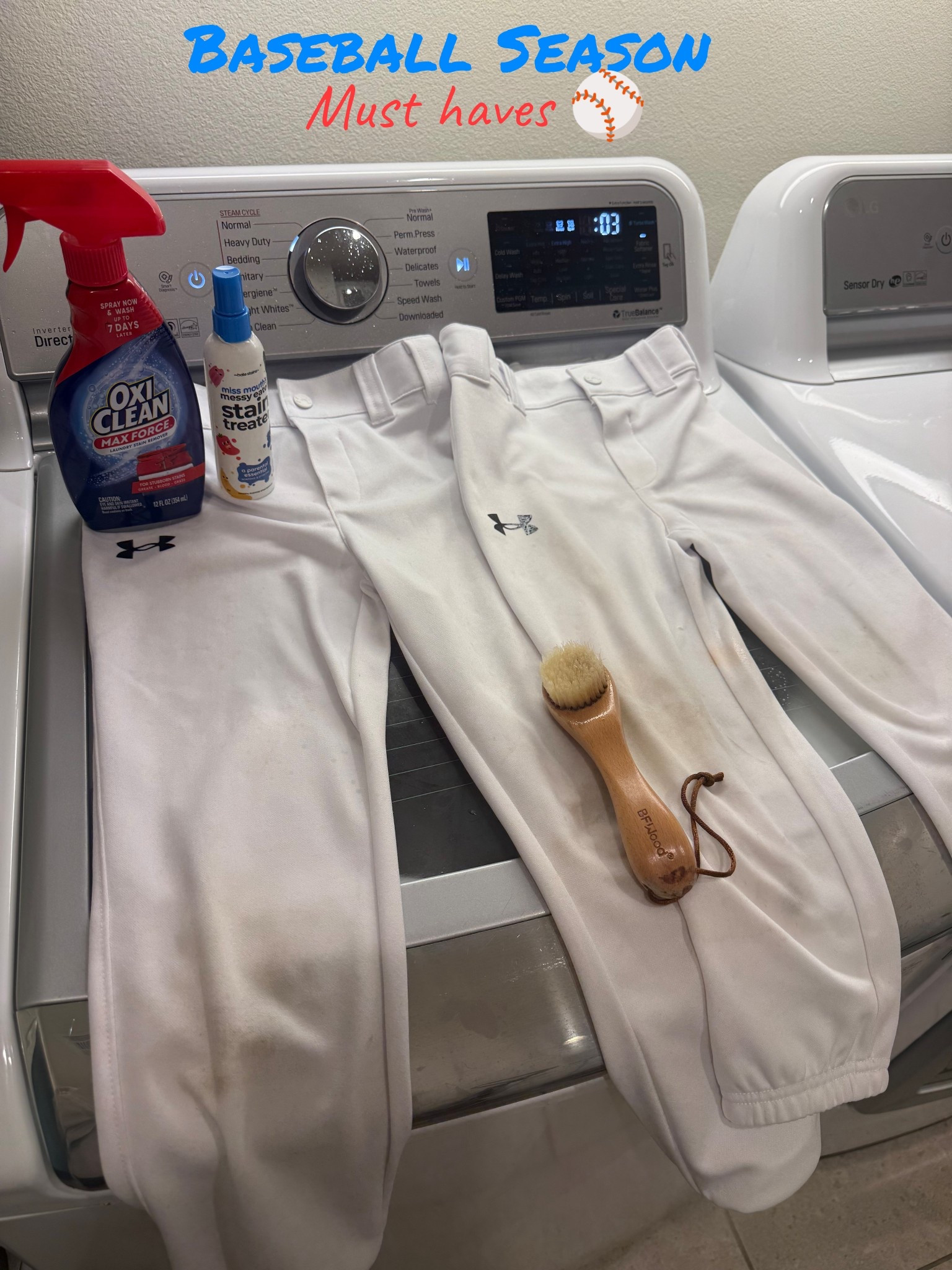 We have officially started the baseball season and I’m expecting a lot of stain filled baseball pants 😂 These are my goto stain removers that get everything out and looking new again 👌 Miss Mouth is on sale on Amazon right now, so great time to stock up! 

Miss Mouth stain remover, Oxi Clean, laundry must haves, baseball pants cleaners, stain remover, laundry, 🧺 laundry 

#LTKKids #LTKdayinmylife #LTKmomlife