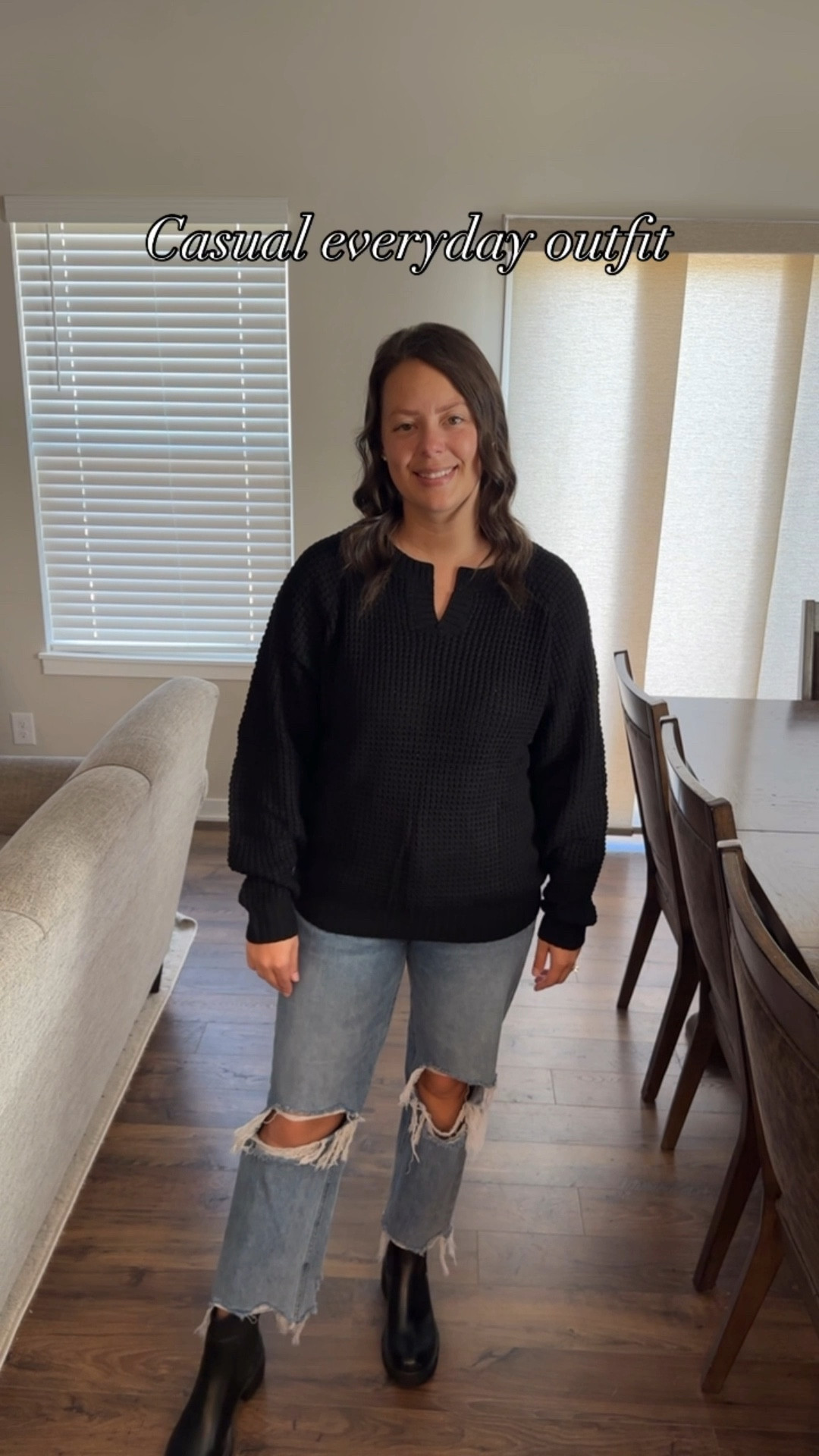 This everyday top is perfect for the cooler weather! It’s made of a waffle knit material and comes in different colors. I am wearing my normal size medium. 

#LTKStyleTip #LTKFindsUnder100 #LTKFindsUnder50