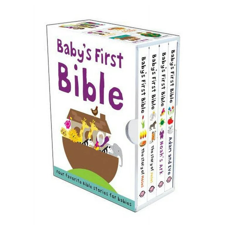 Bible Stories Baby's First Bible Boxed Set: The Story of Moses, the Story of Jesus, Noah&apo... | Walmart (US)