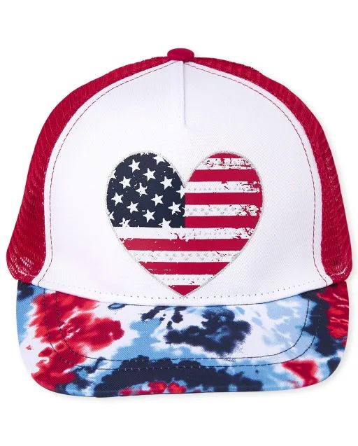 Girls Americana Tie Dye Baseball Hat | The Children's Place  - MULTI CLR | The Children's Place