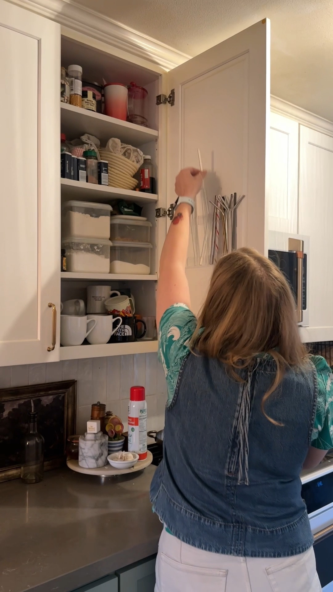 Amazon organization find I didn’t even know I needed! | cabinet straw organizer | Amazon home finds 

#LTKKids #LTKHome