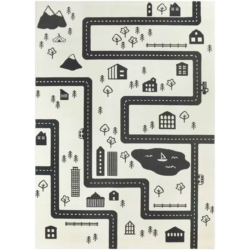 Roadmap Black/White Rug - Balta Rugs | Target