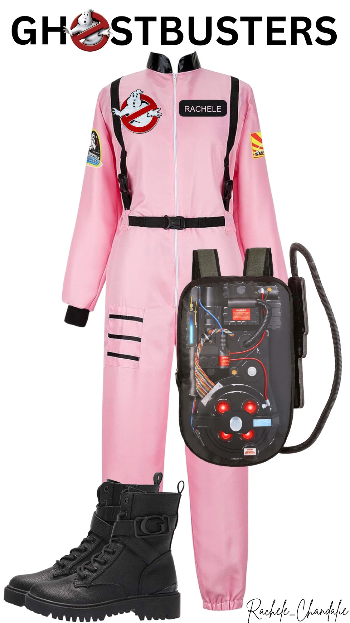 With just a little hot gluing, you could make this super cute pink Ghostbusters costume! Even the boots have a G on them for Ghostbusters! 
💞
Womens Ghostbusters Costume, Cute Costume, Pink Costume, Pink Halloween Costume, Cute Women’s Costume, Unique Women’s Costume

#LTKHalloween #LTKparties #LTKstyletip