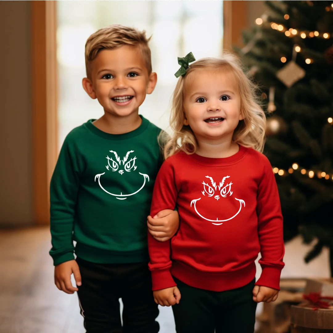 Kids Christmas Sweatshirt: Toddler Holiday Shirt - Etsy | Etsy (US)