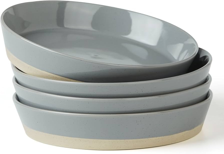 famiware Saturn 4 Pieces Pasta Bowls Set, 8.75 inch Salad Bowls, Stackable, Large Capacity, Perfe... | Amazon (US)