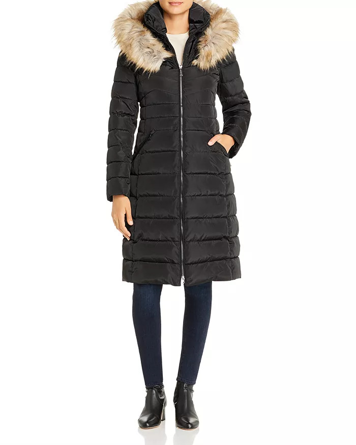 Laundry by Shelli Segal Faux Fur Trim Puffer Coat Back to Results -  Women - Bloomingdale's | Bloomingdale's (US)