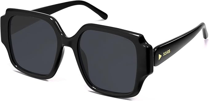 SOJOS Big Retro Square Polarized Sunglasses Womens Mens 70s 80s Vintage Oversized Sunnies SJ2359 | Amazon (US)