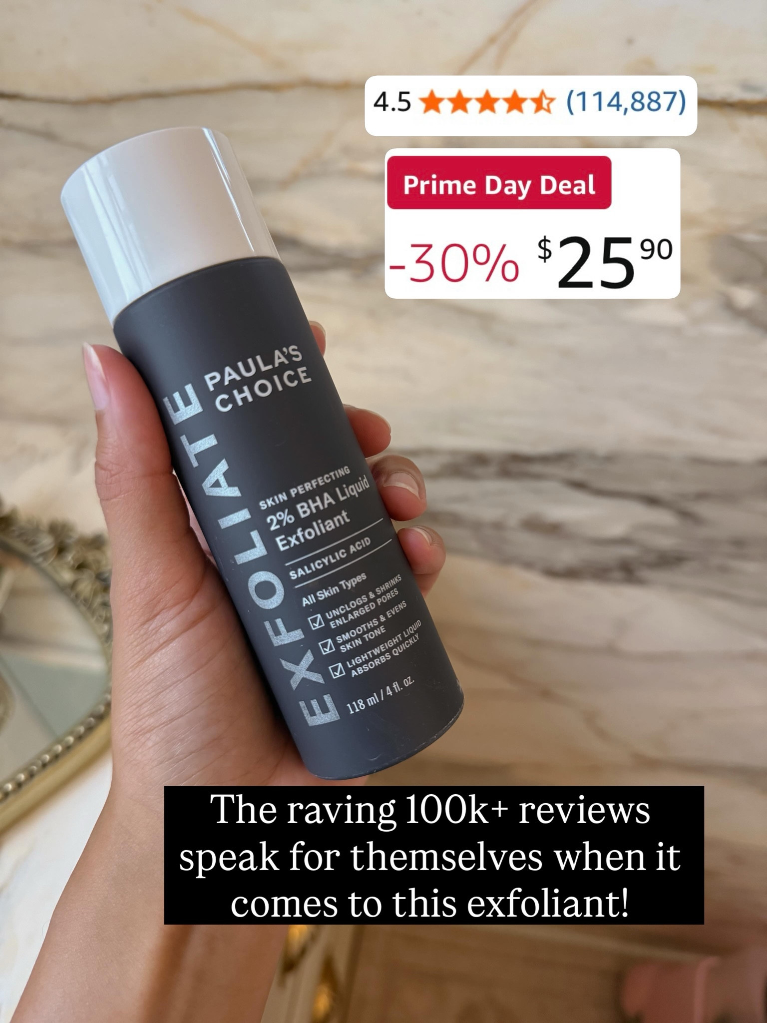 Save on beauty for Amazon prime day!
The reviews speak for themselves on this product trust me you want to add this to your cart before you checkout!

#amazon #primeday #primedaydeals #amazonprimeday #beauty #viralbeauty #paulaschoice #exfoliant #skincare

#LTKBeauty #LTKSaleAlert