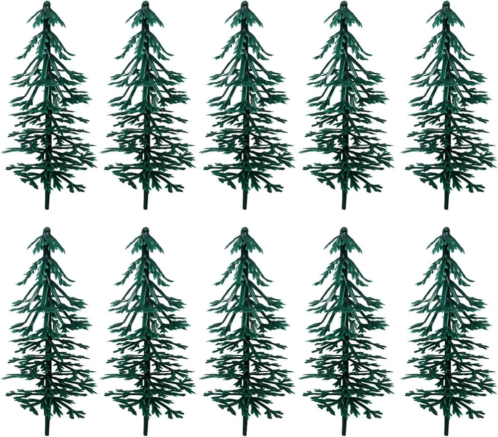 Honbay 20PCS Plastic Evergreen Tree Cupcake Toppers Tree Cake Decorations Cake Decorating Pick fo... | Amazon (US)