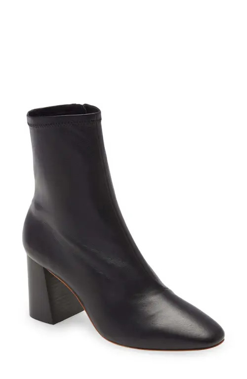 Loeffler Randall Elise Stretch Leather Bootie in Black at Nordstrom, Size 11 | Nordstrom