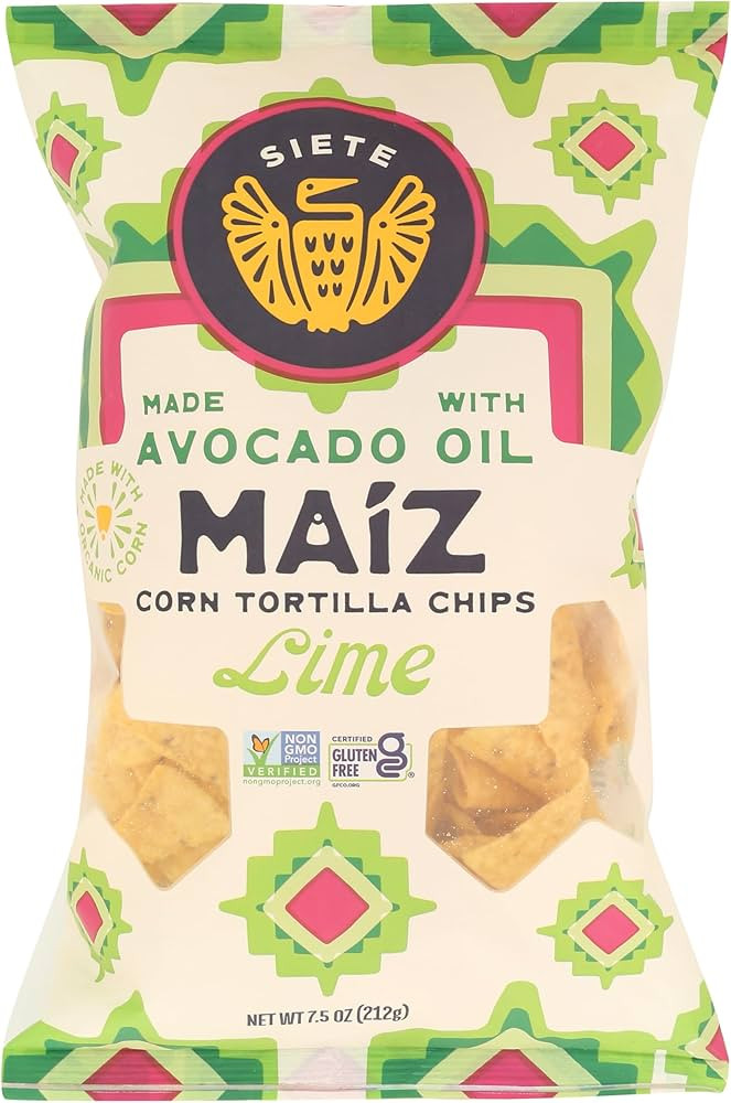 Siete Maiz Lime Corn Totilla Chips 7.5 OZ | Amazon (US)