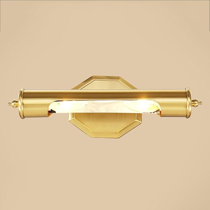 $LED Vanity Light Copper Mirror Front Light LED Bathroom Cabinet Light Vintage Bathroom Wall Lamp... | Amazon (US)