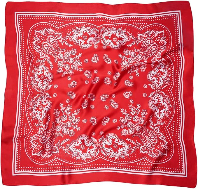 VANLINKER 27.5 Inches Silk Head Scarf for Women Men Vintage Bandanas Satin Hair Scarf Silk Wrap N... | Amazon (US)