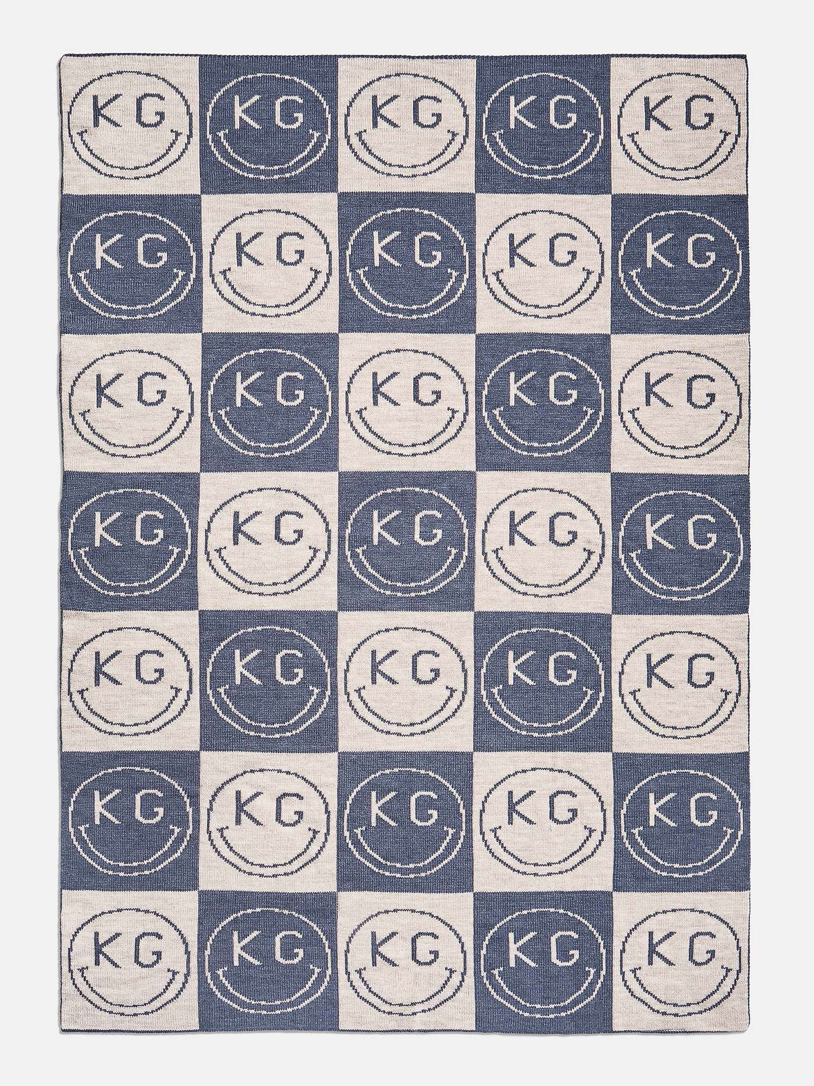 The Alpha Blanket: All Smiles - Denim Blue/Stone | BaubleBar (US)