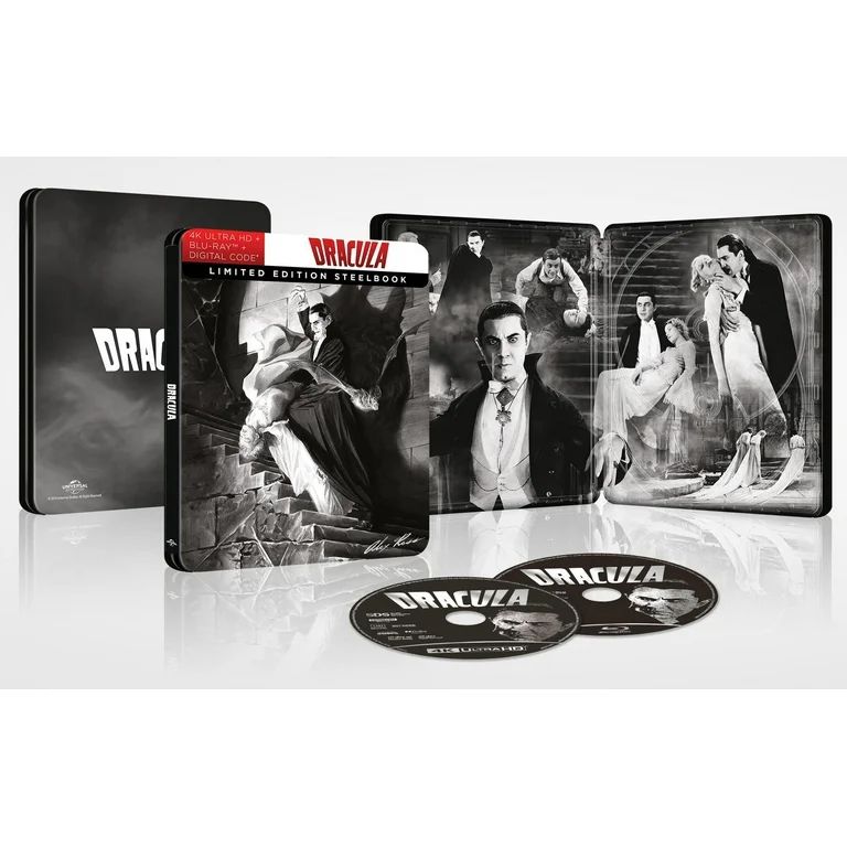 Dracula (1931) (Steelbook) (4K Ultra HD + Blu-ray + Digital), Universal, Horror | Walmart (US)