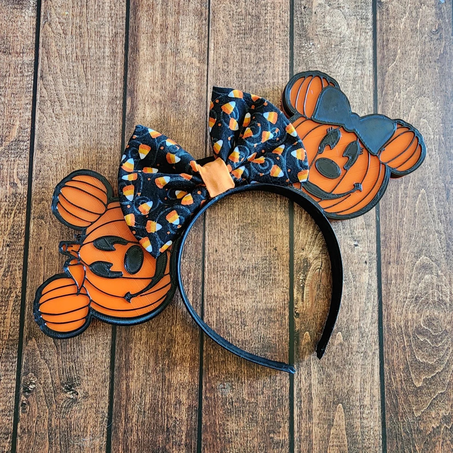 Light up Pumpkin Mouse Ears Illuminated Halloween Headband - Etsy | Etsy (US)