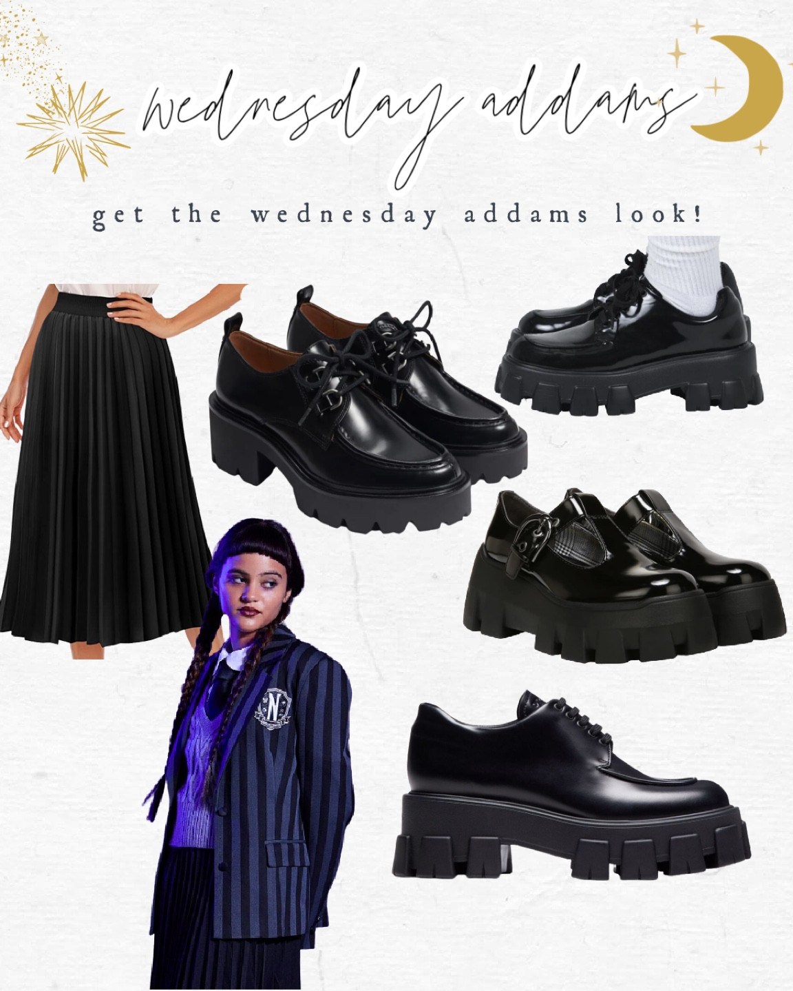 Wednesday Addams looks! 

#LTKstyletip #LTKshoecrush #LTKSeasonal