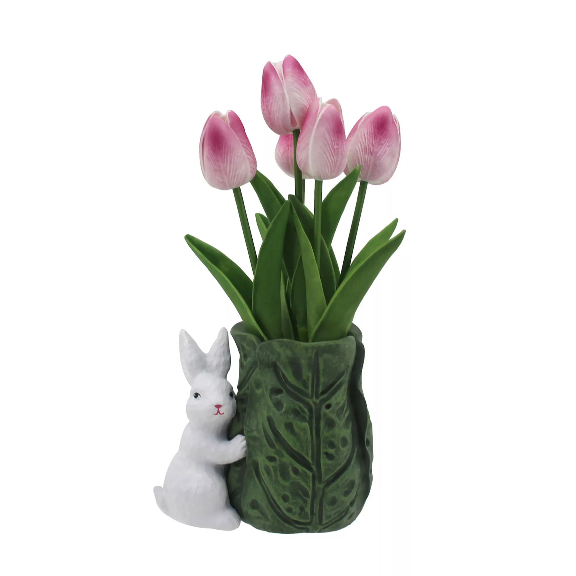 Celebrate Together™ Cabbage & Bunny Vase with Artificial Tulips | Kohl's