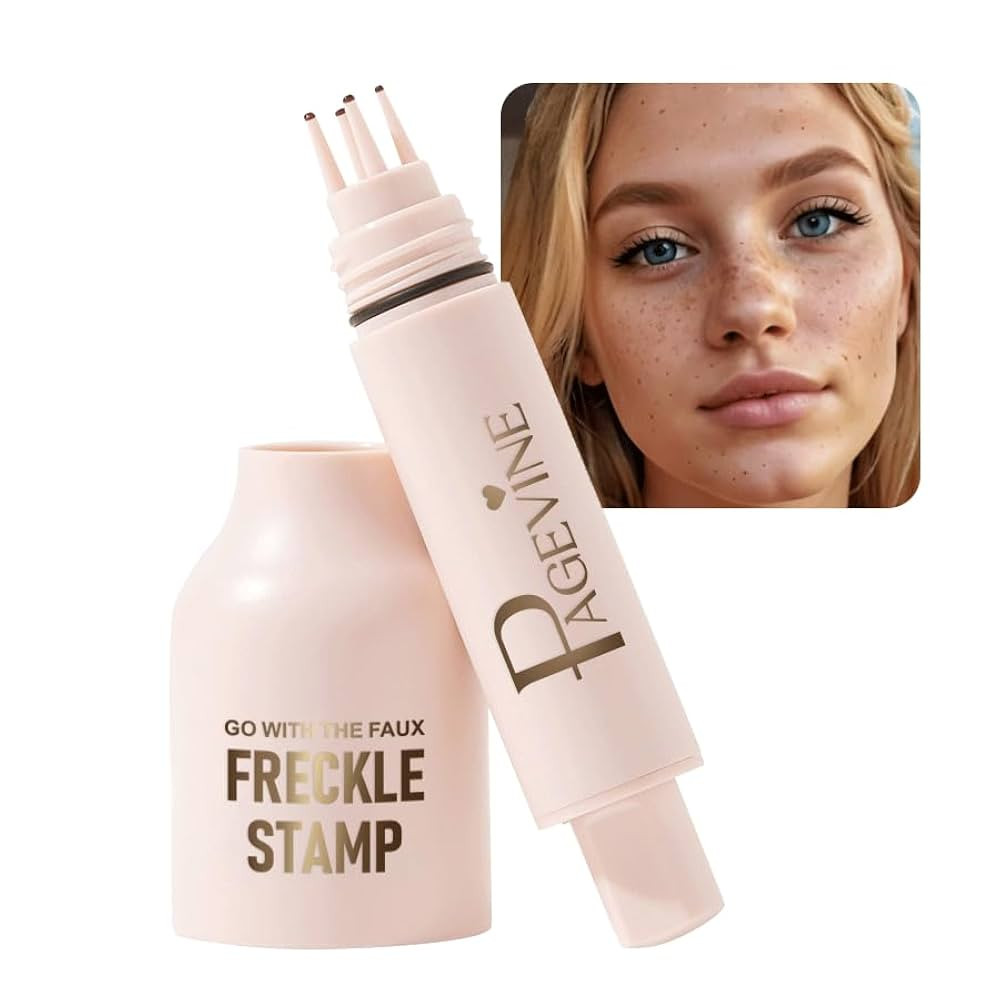 Upgrade Faux Freckle Stamp Pen – Waterproof Fake Freckles Makeup Tool, Natural-Looking Freckle ... | Amazon (US)
