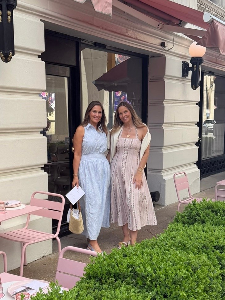 Nothing better than getting dressed up to celebrate life with my best friend! We have been loving these new pieces that are so feminine and fun! Styled with cute flats, woven tote bags, and a cardigan draped around the shoulders!

#LTKdayinmylife #LTKgrwm #LTKootd