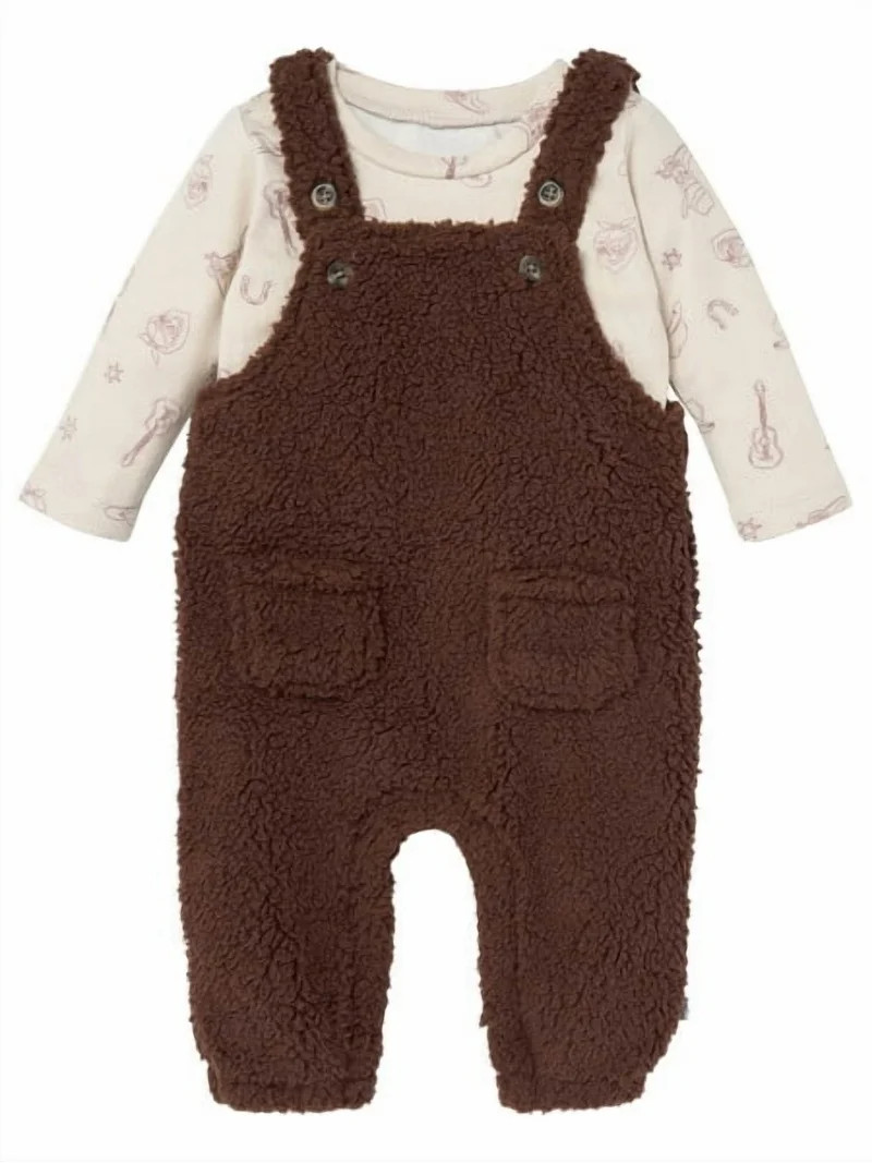 Modern Moments by Gerber Baby Boy Overall with Long Sleeve Top 0/3 Months - 24 Months | Walmart (US)